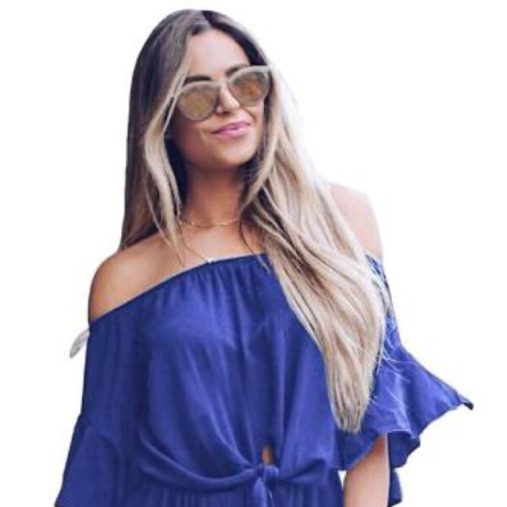 Off shoulder romper
